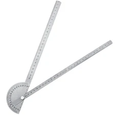 Angle Protractor Finder Ruler Two Arm Stainless Steel 30 cm/ 11.8 Inch