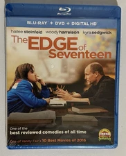 The Edge of Seventeen | Brand New Sealed Blu Ray + DVD + Digital Movie Film