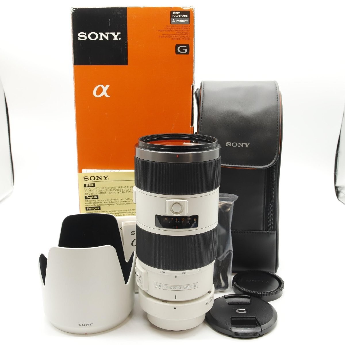 SONY α 70-200mm F2.8G 【Aマウント】SAL70200G Sony 70-200mm f/2.8 G Alpha A-Mount Telephoto Zoom Lens