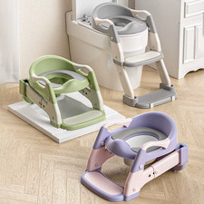 Children  s Portable Potty Training Seat with Foldable Step Stool   Baby Toilet S