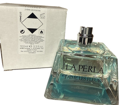 LA PERLA J'AIME LES FLEURS EAU DE TOILETTE 3.3 FL OZ NEW IN TESTER BOX AS PICTRD