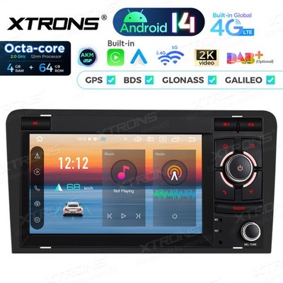 PX74A3AL 7-Zoll-Autoradio-Navigationssystem mit Android 14 Autoradio mit integri