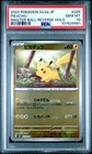 2023 POKEMON JPN SV2A-POKEMON 151 MASTER BALL REVERSE HOLO #025 PIKACHU PSA 10
