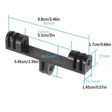 Aluminum Outdoor Flash Light Camera Mount Bracket Bridge Extension Holder