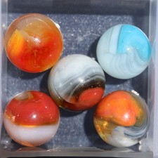 Lot of 5 Vitro Agate MARBLEs MIBs NM and M FREE Shipping