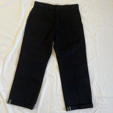 Dickies Cuffed Twill Pants Black 33x27 Skateboarding Streetwear