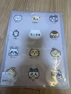 Chiikawa Die-Cut Cover Clear File Compact Organizer Cute Character Design
