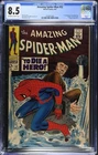 AMAZING SPIDER-MAN #52 CGC 8.5 VF+ 1st App Joe Robertson 3rd Kingpin App 1967