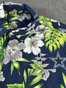 Dallas Cowboys NFL Team Apparel Mens Hawaiian Shirt XL