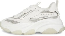 Image of Steve Madden Possession-R rhinestone embellished trainers White Chunky Size 3