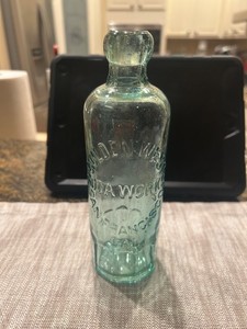 Western Hutchinson soda bottle from San Francisco, California