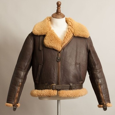 Original RAF Association ''Irvin'' Lammfell Shearling Bomber Fliegerjacke