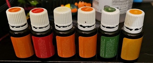 Lot Of 5 Young Living Essential Oil - Lime, Tangerine, Grapefruit, & Orange - Picture 3 of 9