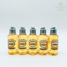 5x L'Occitane Amande Almond Shower Oil Body Wash Travel Mini Size 1.1oz 35mL New