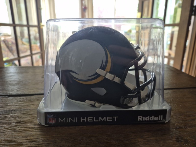 Minnesota Vikings Amp Alternate Signed Mini Helmet -Anthony Harris Authenticated