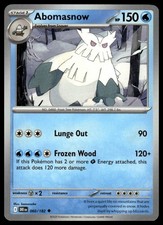 SV10: Destined Rivals #060/182 Abomasnow Pokemon tcg