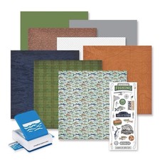 Creative Memories Fishing Memories Bundle w/ DRIFTING WATER Border Punch Promo