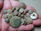 Lot Scrap Buttons 1500s and onwards