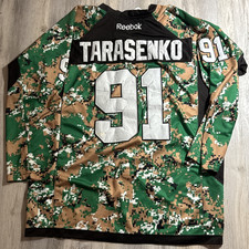 RARE Vladimir Tarasenko #91 St. Louis Blues NHL Hockey Camo Jersey Size 56 / 3XL