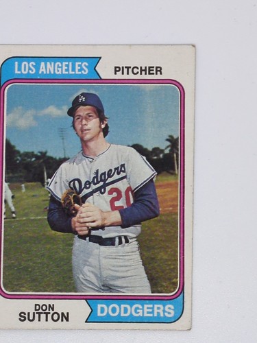 1974 Topps #220 Don Sutton Los Angeles Dodgers - Bild 4 von 6