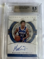 2019-20 Panini National Treasures Apprentice Ink Matisse Thybulle /99 BGS 