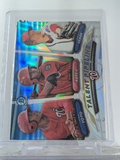 2018 Bowman Talent Pipeline Juan Soto, Erick Fedde, Osvaldo Abreu (RC) Refractor
