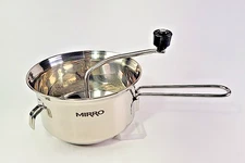 Mirro 2 Qt Stainless Steel Food Mill – Hand Crank Strainer,  #101Lightly Used