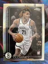 2025-26 Topps Chrome Basketball Noah Clowney #23 Refractor Brooklyn Nets 