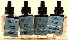 QTY 4 - Bath & Body Works LULLABY DREAMS Wallflowers Home Fragrance Oil Refills