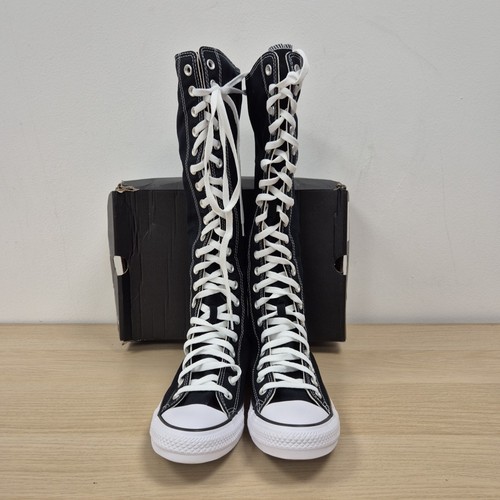 Converse All Star Canvas Sneaker Kniehoch Hoch Schwarz Schuhe Boots UK 6 EU 39 #2 - Bild 2 von 13