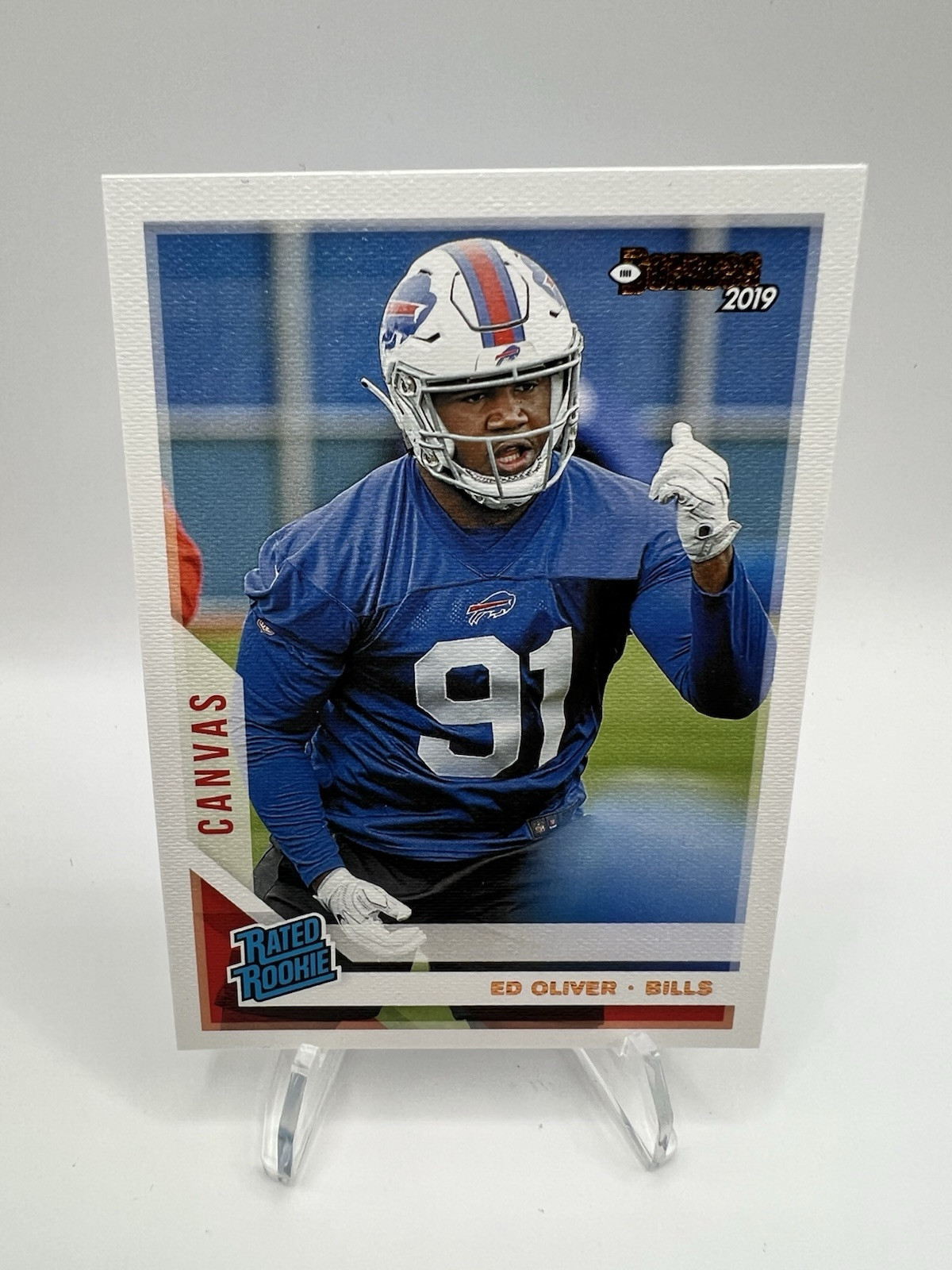 2019 Panini Donruss - Rated Rookie Ed Oliver #347 Canvas (RC)
