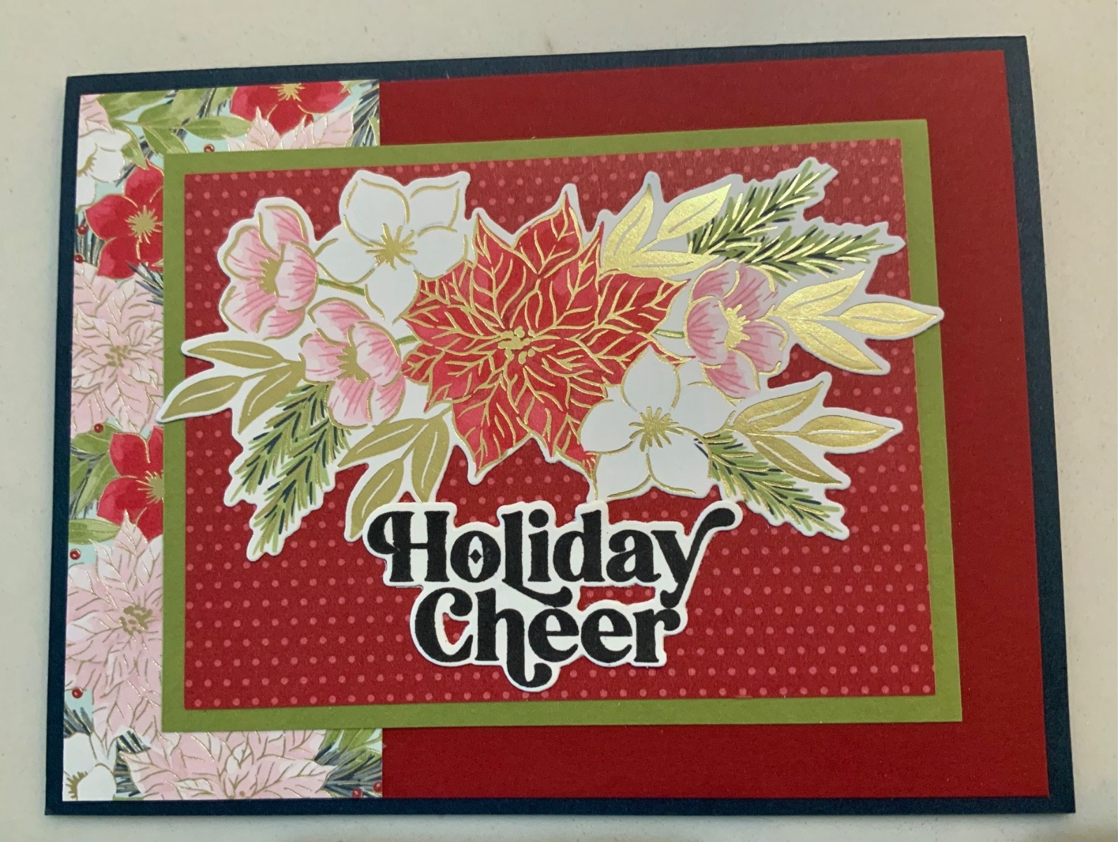 Handmade Greeting Card Kit Christmas Holiday Cheer Makes 4 Stampin’ Up