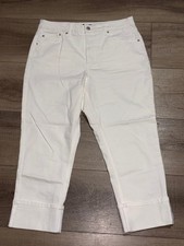 FRYE High Rise Cropped Jeans Size 10/30 White