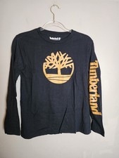 Timberland Kids Black Long Sleeve T-Shirt Size Large 14-16