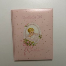 Vintage Baby Book Our Baby Girl Birth To Seven Years Family Tree Pink USA