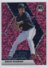 2021 Panini Mosaic Quick Pitch Pink Mosaic Prizm 1/20 Zach Plesac #105 10k8
