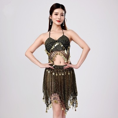 Belly Dance Costume Indian Dance Sequins Beads Coins Stage  display picture 1