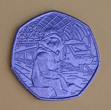 UK2018 50p Paddington Bear at the Station Coin(Elizabeth II)Circulated Condition - Available on eBay