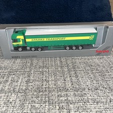 Herpa / Scania & Semitrailer 'Sparks Transport' / 1:87 Scale