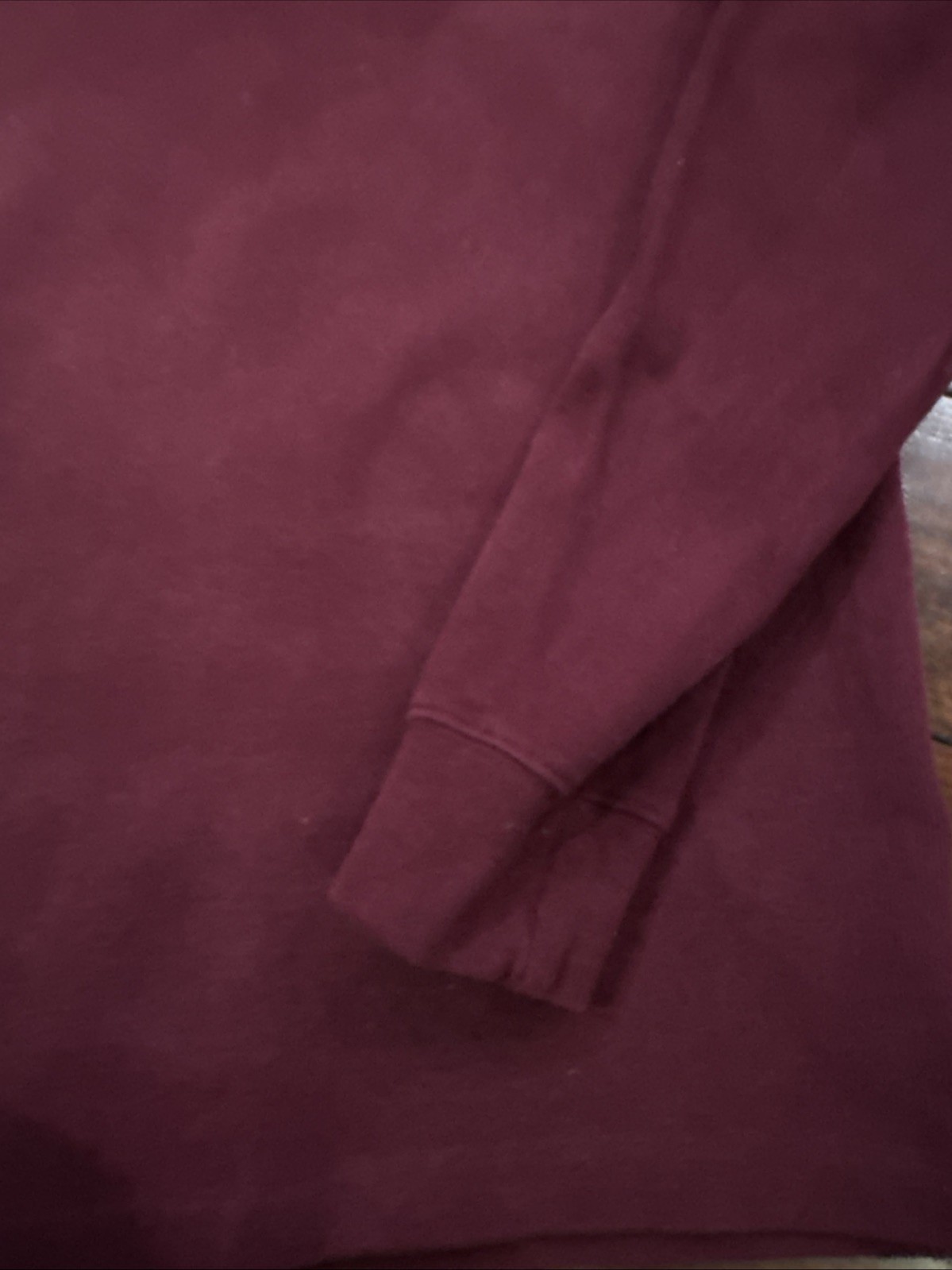 Polo Ralph Lauren maglione uomo L bordeaux pull over quarto zip felpa pony