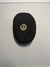Beats Black Soft Pouch Case  by Dr. Dre Headphones Carrying Case Gold Emblem