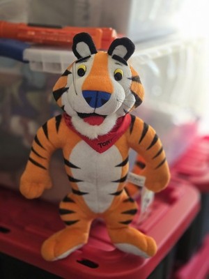1997 Frosted Flakes Kellogg's Cereal Tony The Tiger Plush Stuffed Animal Vintage