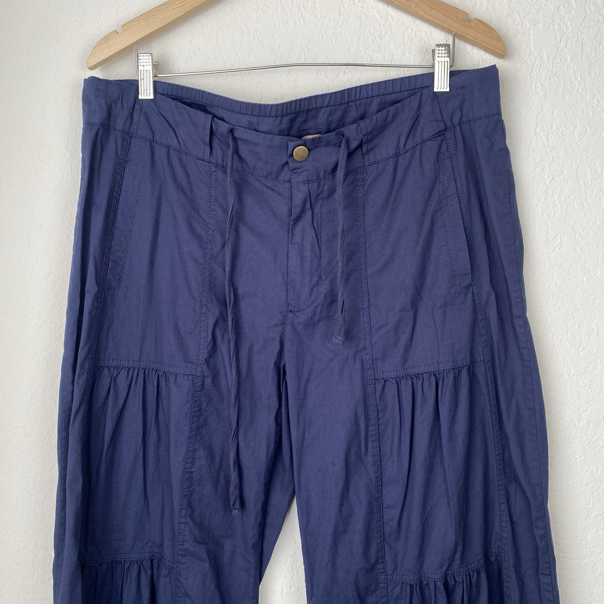 XCVI WEARABLES Womens XL Terraced Wide Leg Pants Lagenlook XCVI WEARABLES Womens XL Terraced Wide Leg Pants Lagenlook