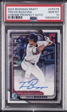 2024 Bowman Draft Chrome Prospect Autos #cpatb Travis Bazzana Psa 10