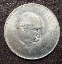1965 Great Britain Sir Winston Churchill Commemorative Crown Coin-KM#910