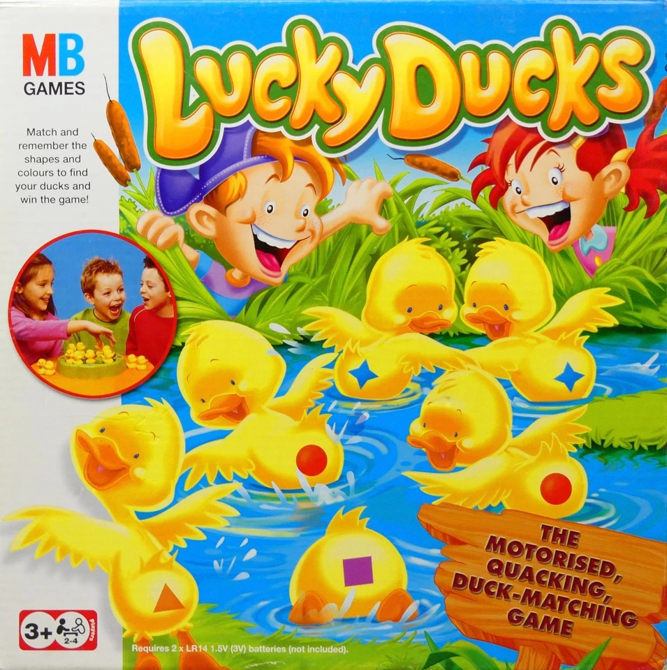 MB Games Lucky Ducks Board Game 2005 - (3+) - Used - Working - Image 2 of 4