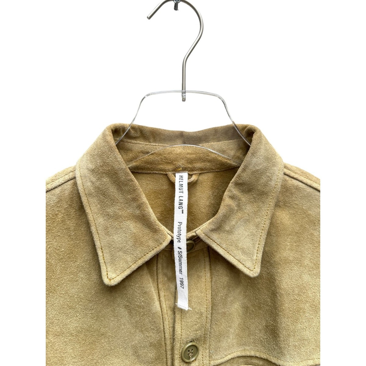 Helmut Lang SS 1997 Beige Suede Jacket Size L fits M | eBay