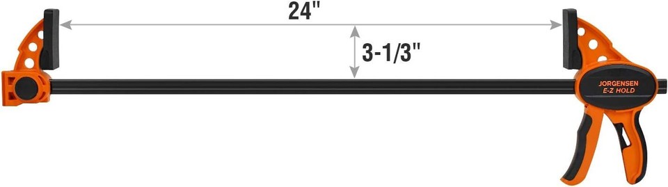 Ferrestock FSKSAM001 Set 2 Morsetti De Morsetto Rapido A Una Mano Con Barra De A3 Acciaio - Foto 5