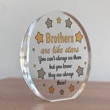 BROTHER GIFTS For Birthday Christmas Acrylic Plaque Brother Birthday Gifts