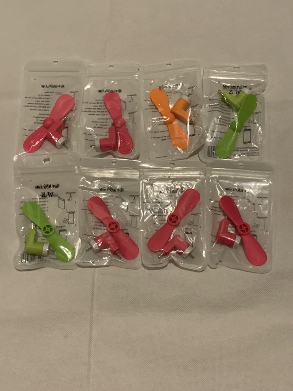 Lot Of 8 MOBILE PHONE POWER MINI FAN cooling FOR iPhone 5-14